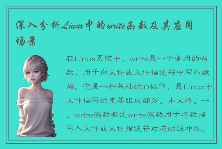 深入分析Linux中的write函数及其应用场景