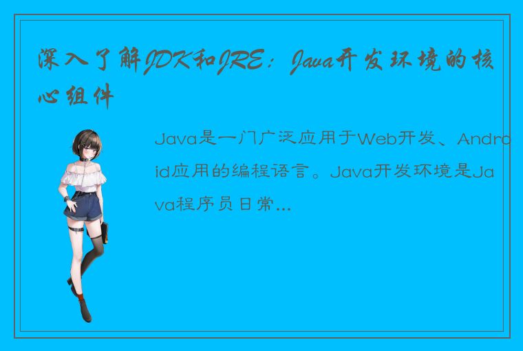 深入了解JDK和JRE：Java开发环境的核心组件